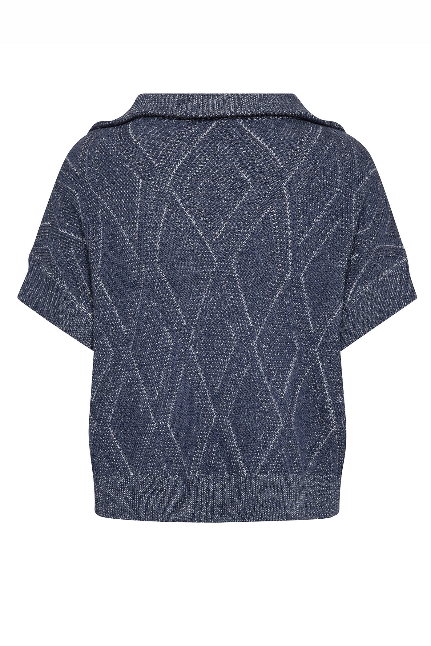 MMSalma SS Knit Vest Crown Blue - 176740
