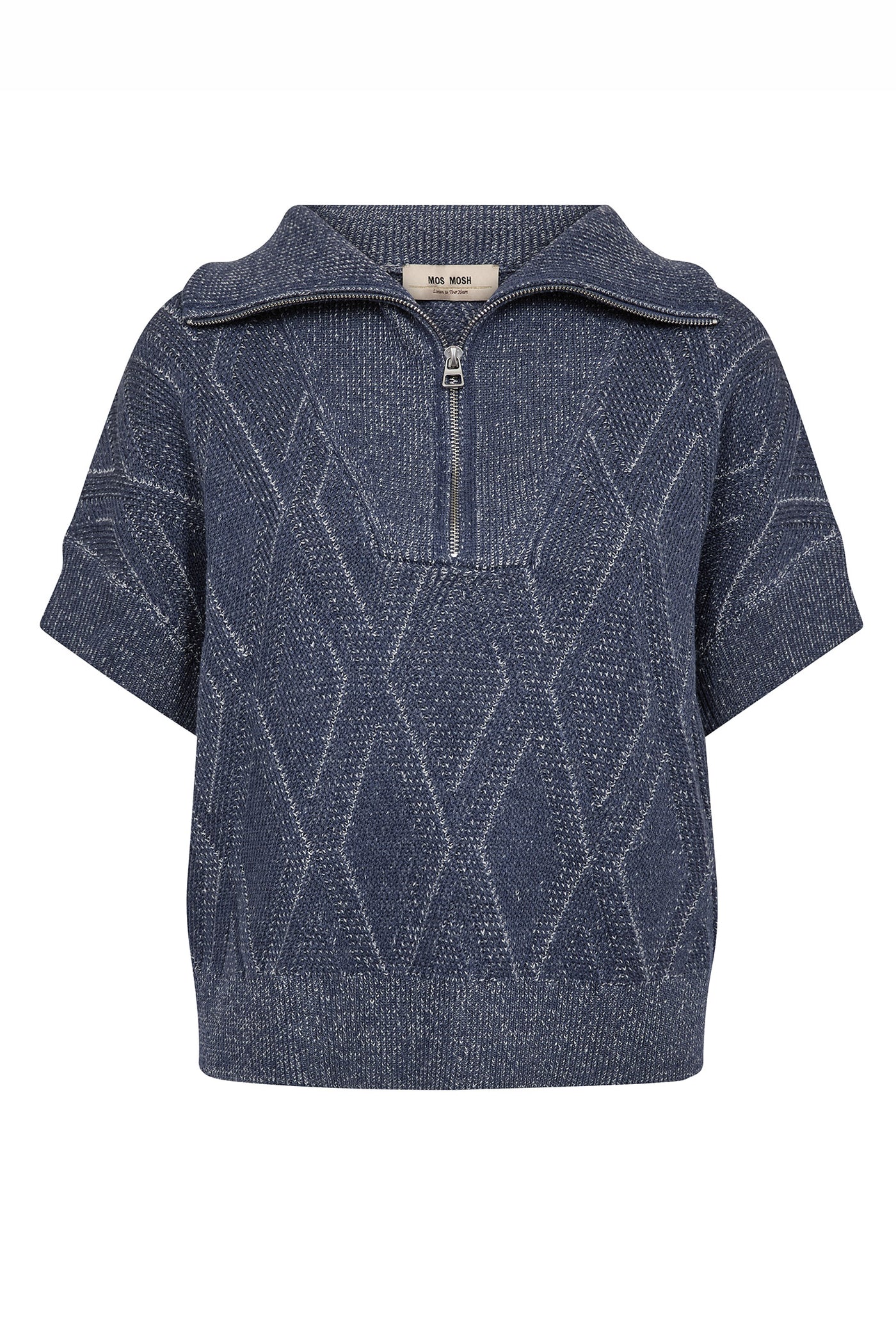 MMSalma SS Knit Vest Crown Blue - 176740