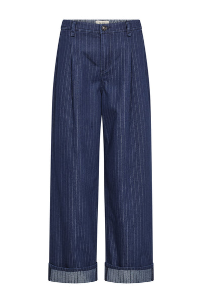 MMSerit Stripe Pant DARK BLUE - 182260 Thumbnail