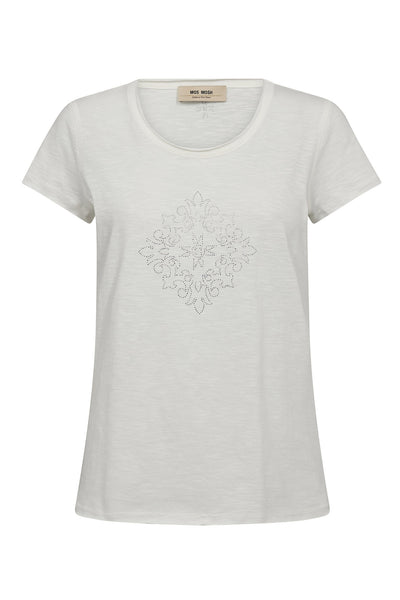 MMSherri O-SS Glam Tee ECRU - 180100 Thumbnail