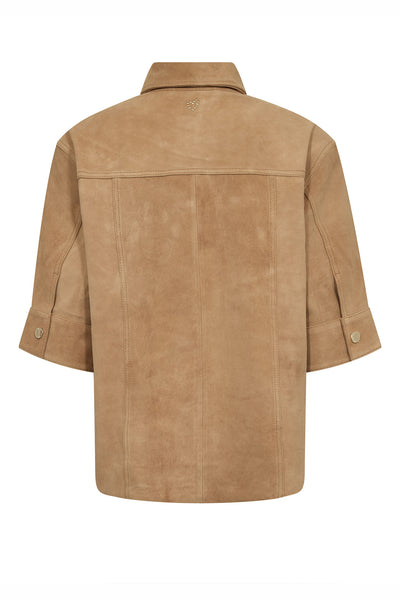 MMSigga SS Suede Shirt TAN - 177640 Thumbnail