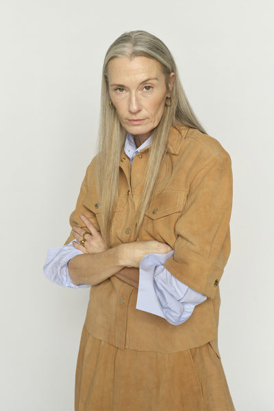MMSigga SS Suede Shirt TAN - 177640 Thumbnail