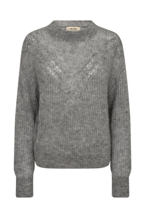 MMSigva Mohair Knit Grey Melange - 176240
