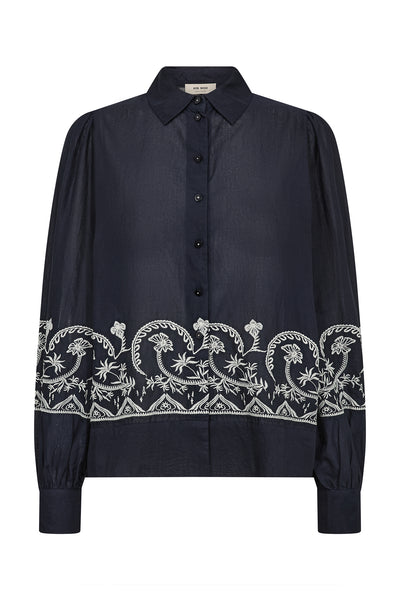 MMSilca Lino Shirt Salute Navy - 181730 Thumbnail