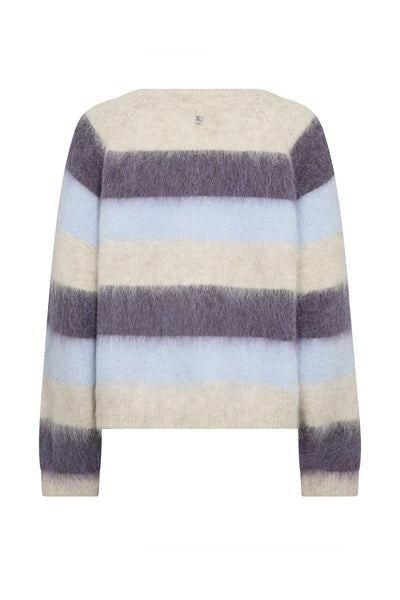 MMSuvi Stripe Knit Sweet Grape - 182780 Thumbnail