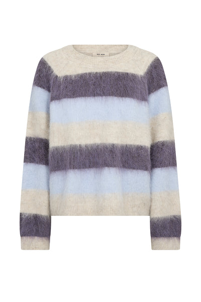 MMSuvi Stripe Knit Sweet Grape - 182780 Thumbnail
