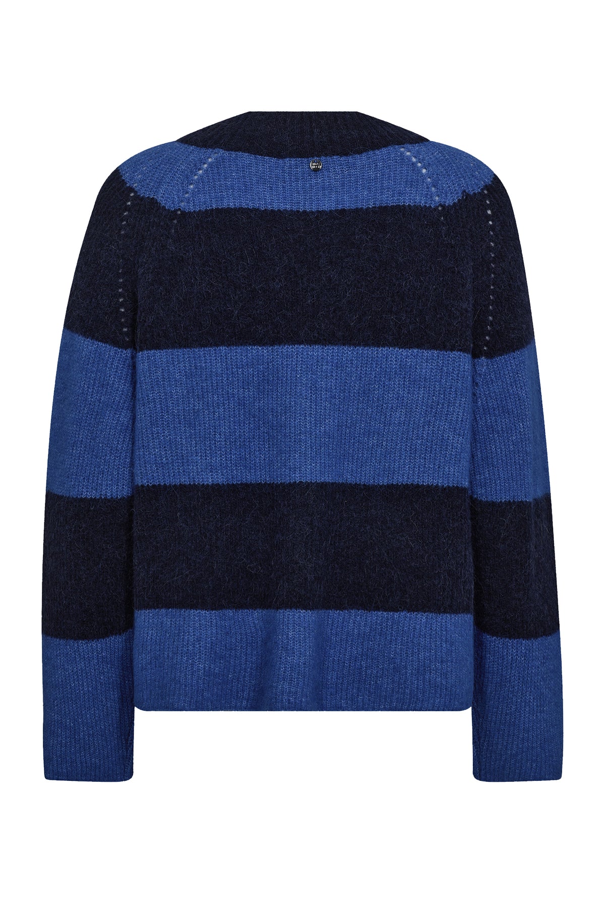 MMTaci Stripe LS V-Neck Knit Maritime Blue - 173090