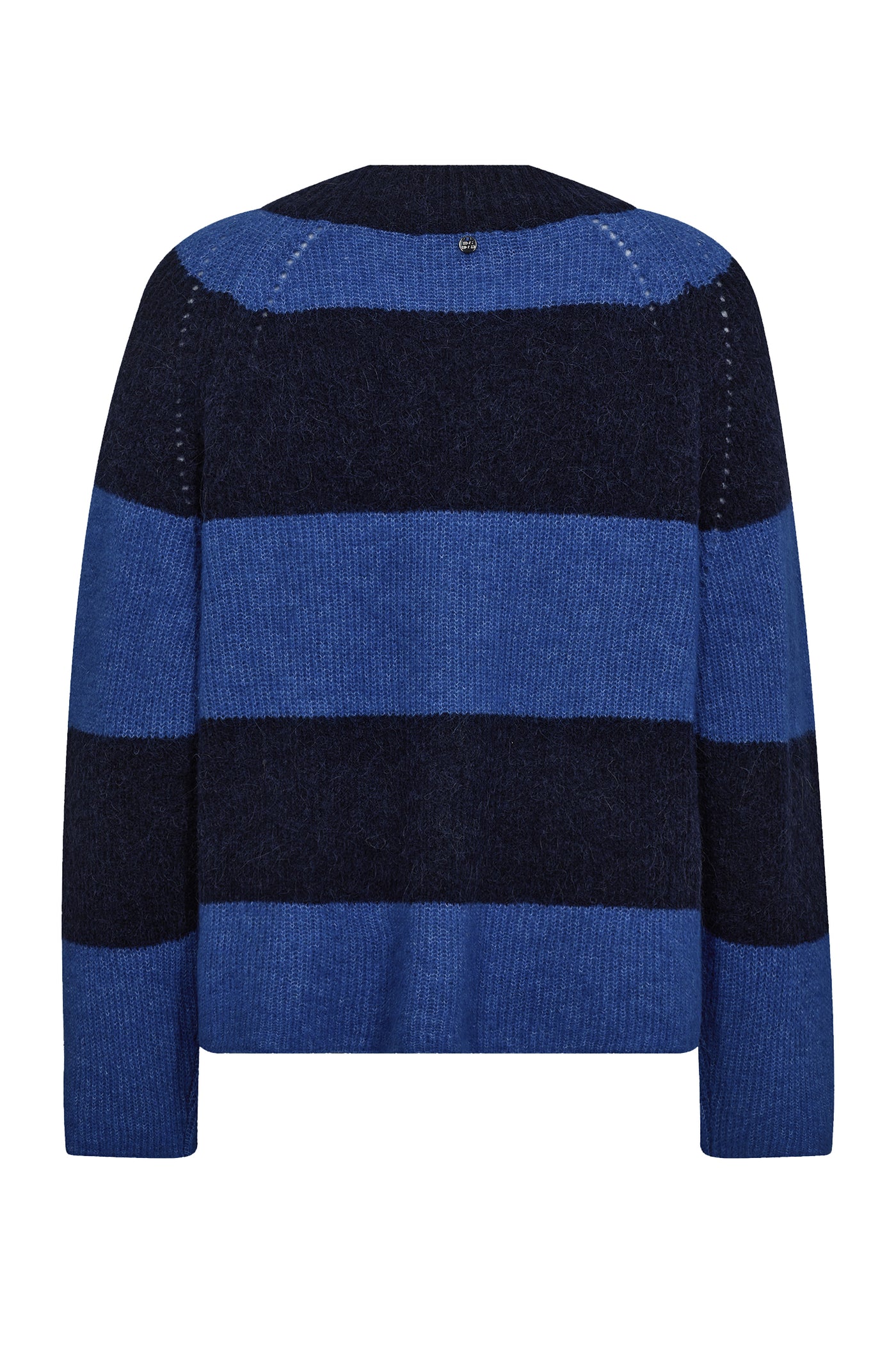 MMTaci Stripe LS V-Neck Knit Maritime Blue - 173090