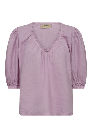 MMTaissa Linen Blouse Fragrant Lilac - 160160
