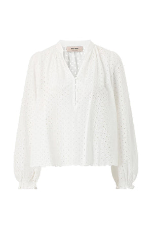 MMTazzin Embo Blouse White - 179550