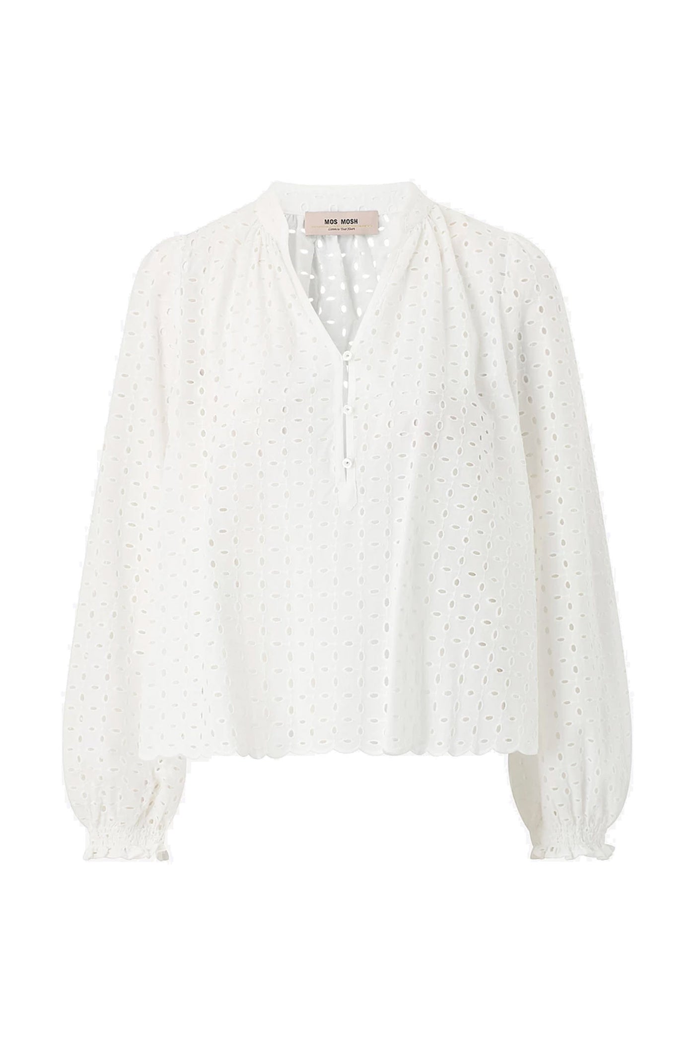 MMTazzin Embo Blouse White - 179550
