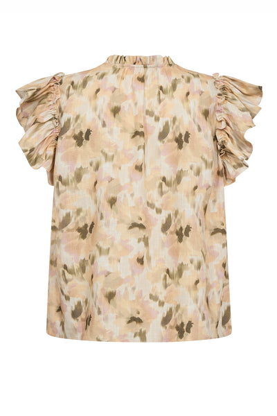 MMTea Flower Field Blouse BURNT OLIVE - 180570 Thumbnail