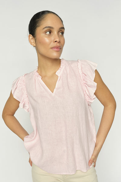 MMTea Linen Blouse Ballet Slipper - 178100 Thumbnail