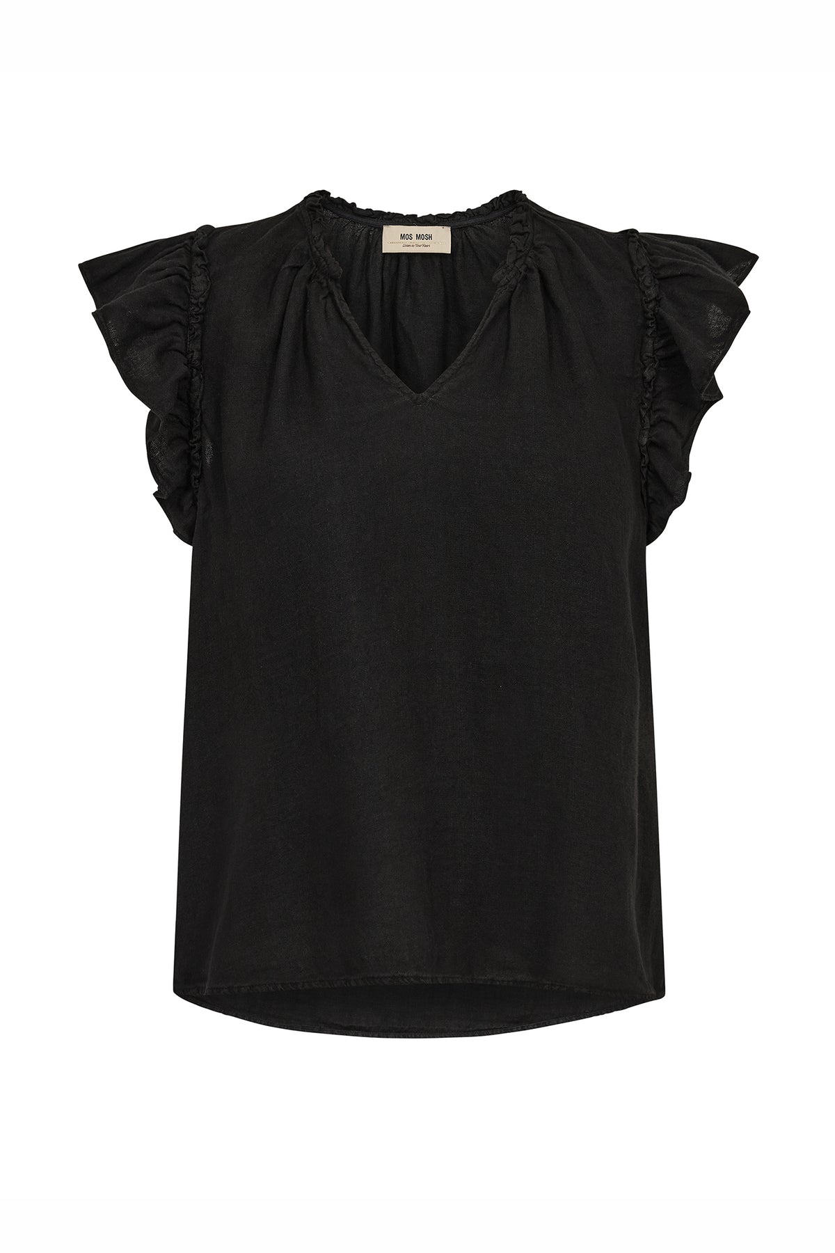 MMTea Linen Blouse Black - 178100