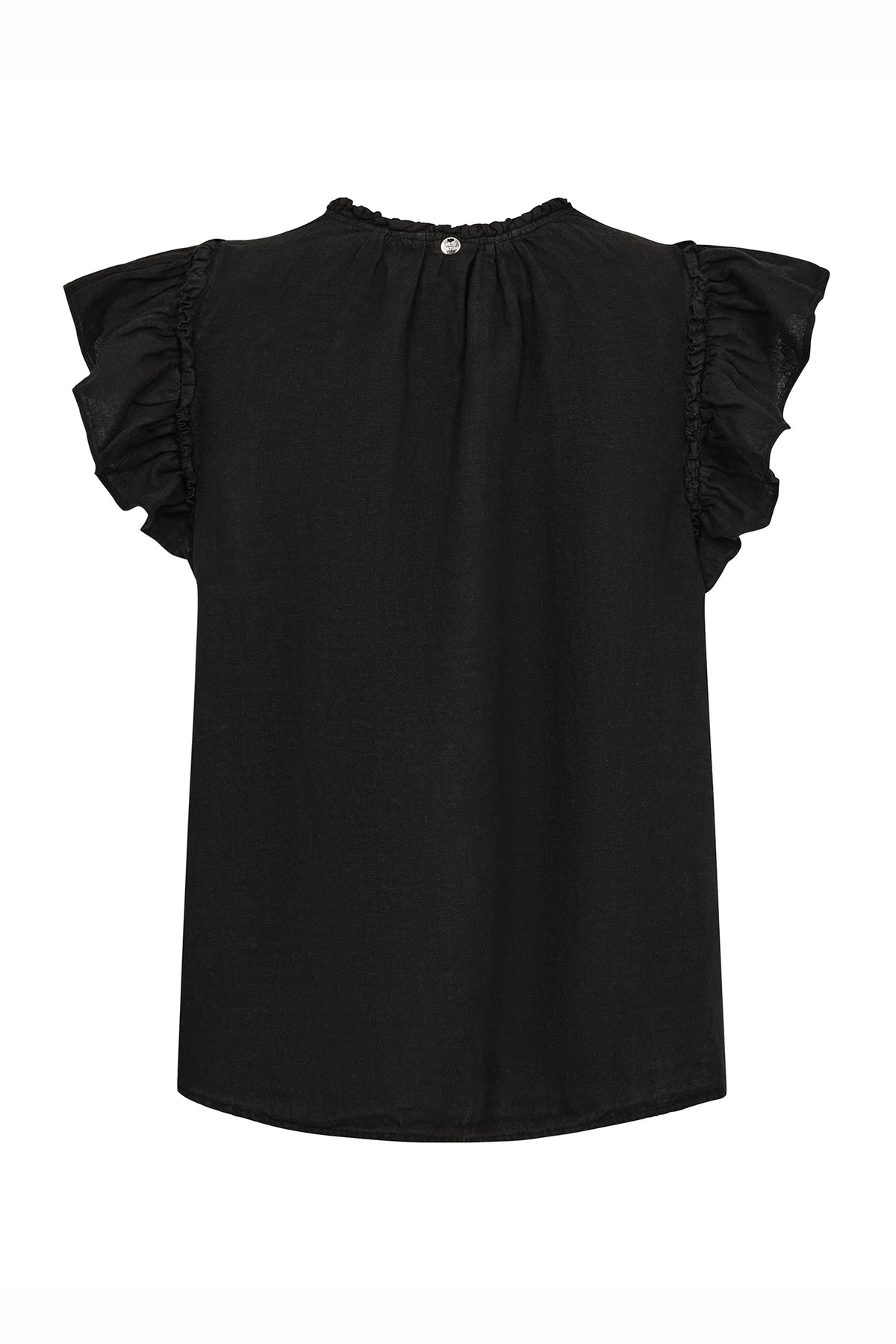 MMTea Linen Blouse Black - 178100