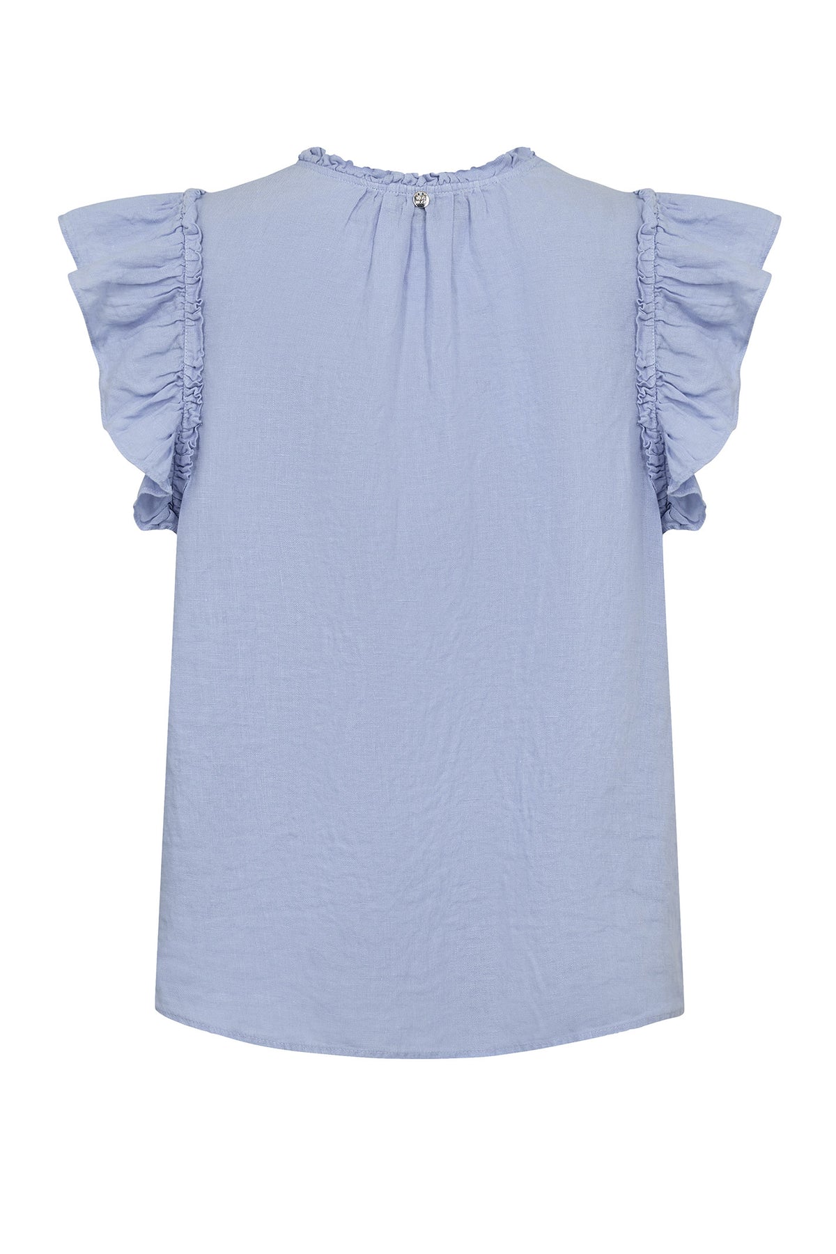 MMTea Linen Blouse Brunnera Blue - 178100