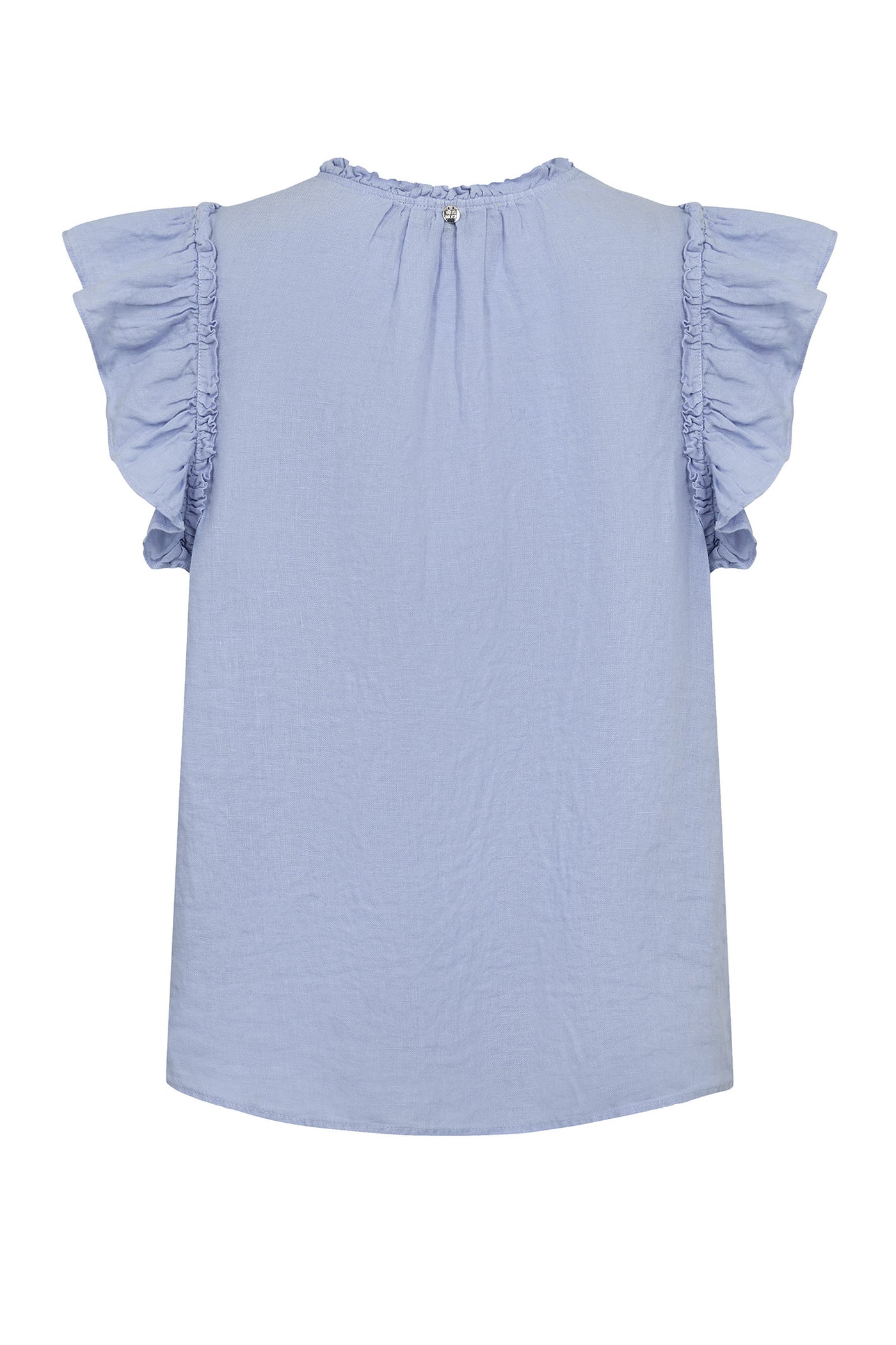 MMTea Linen Blouse Brunnera Blue - 178100