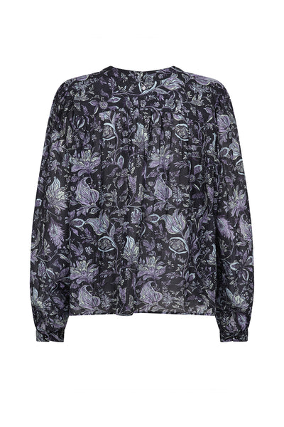 MMTenca Fleura Blouse Salute Navy - 181980 Thumbnail