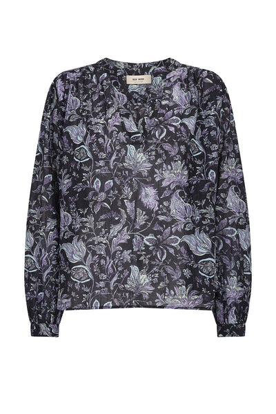 MMTenca Fleura Blouse Salute Navy - 181980 Thumbnail