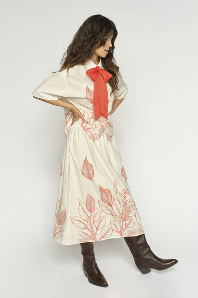 MMTessan Monochrome Skirt ECRU - 177780 Thumbnail