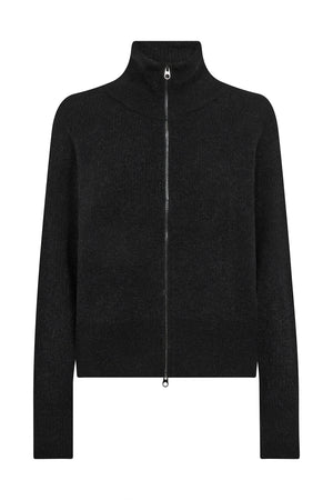 MMThora Knit Zip Cardigan Black - 182770