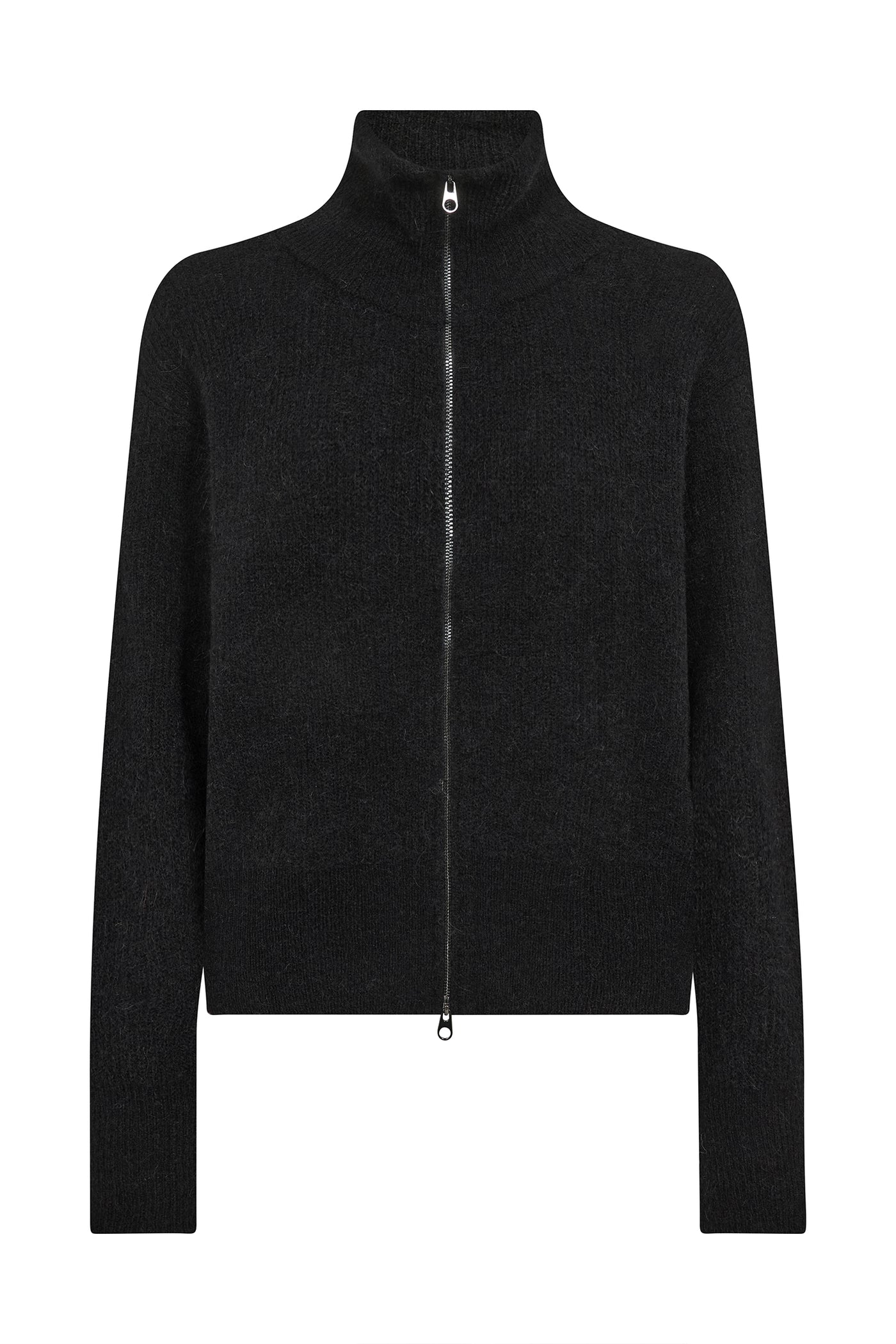 MMThora Knit Zip Cardigan Black - 182770