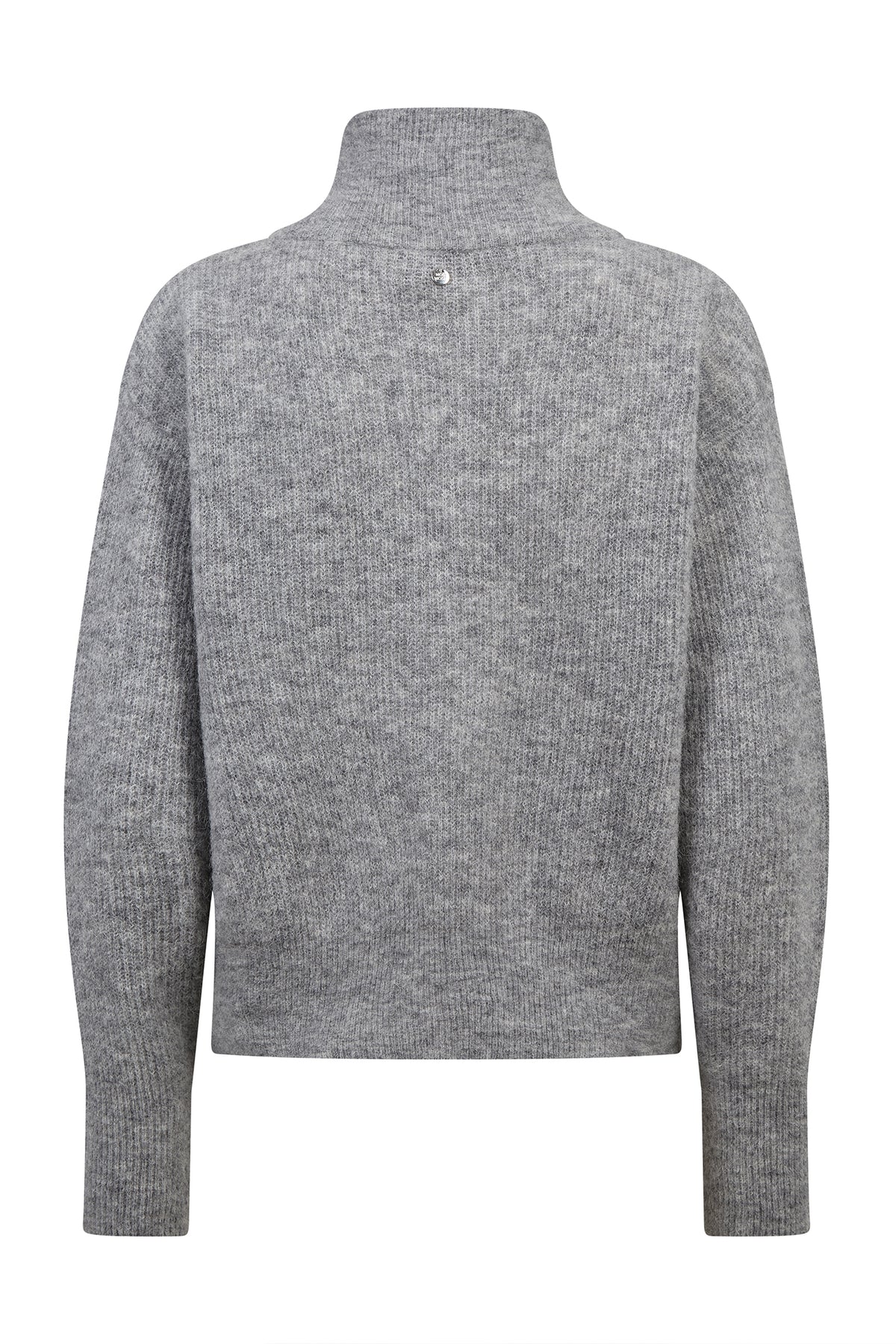 MMThora Knit Zip Cardigan Grey Melange - 182770