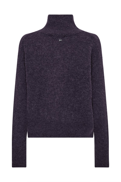 MMThora Knit Zip Cardigan Sweet Grape - 182770 Thumbnail
