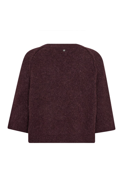 MMThora Lizet Knit Cardigan Port Royale - 180440 Thumbnail