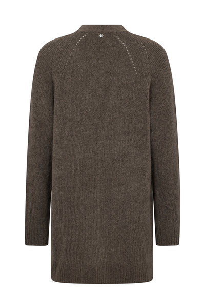 MMThora Long Cardigan Falcon - 153880 Thumbnail