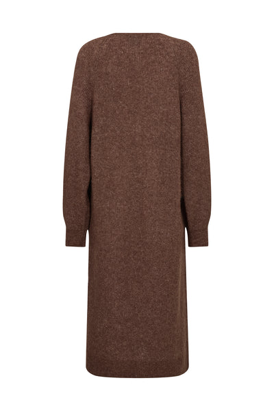 MMThora Longline Cardigan Downtown Brown - 182740 Thumbnail