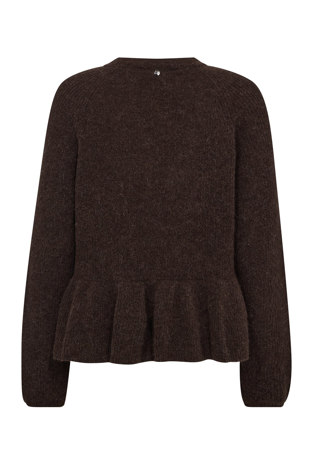 MMThora O-Neck Frill Knit Bracken