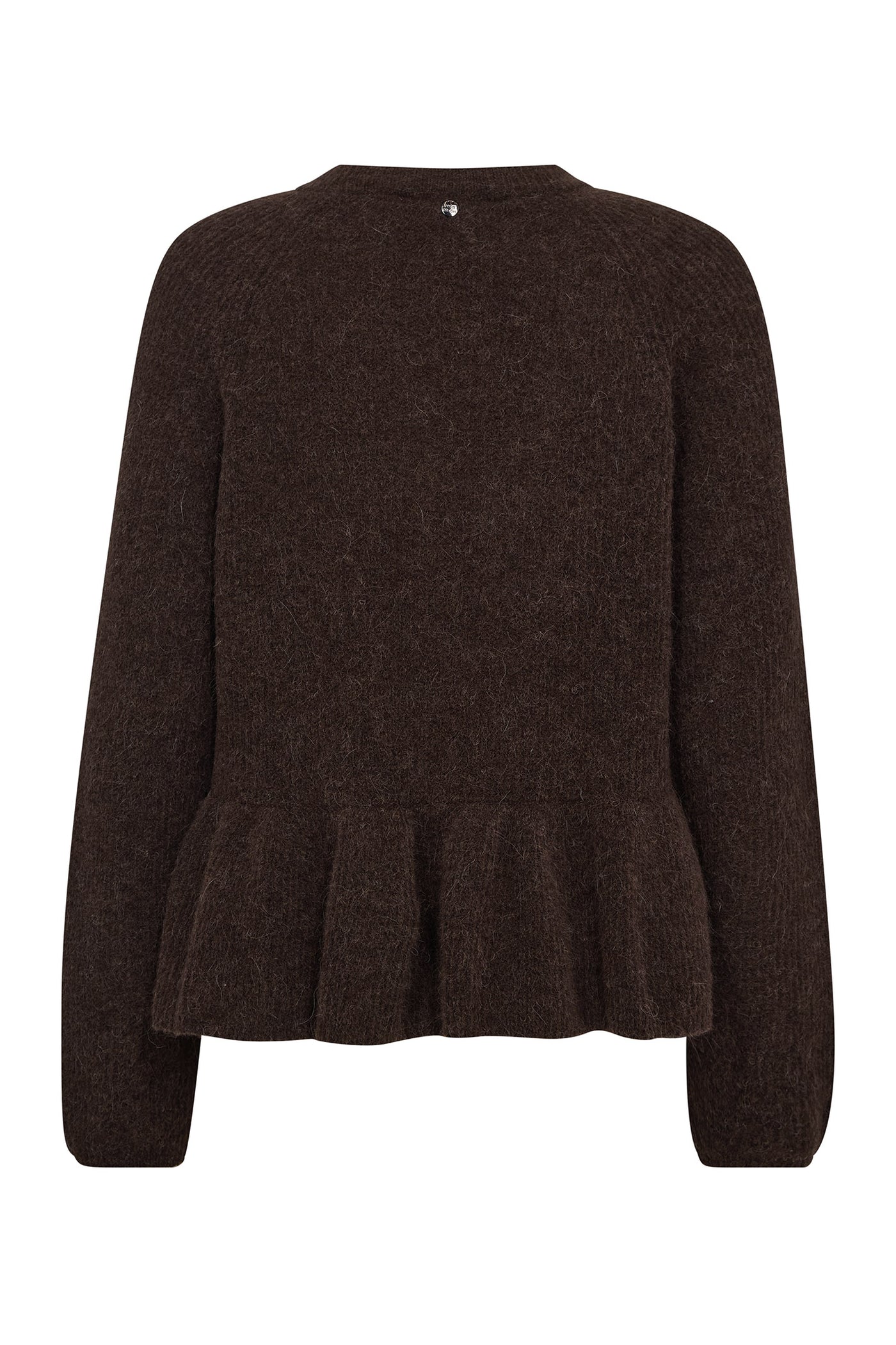 MMThora O-Neck Frill Knit Bracken