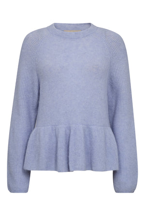 MMThora O-Neck Frill Knit Eventide