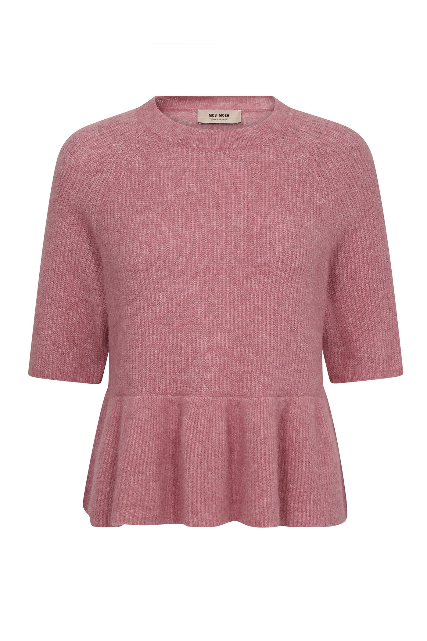 MMThora SS O-Neck Frill Knit DUSTY ROSE - 177530