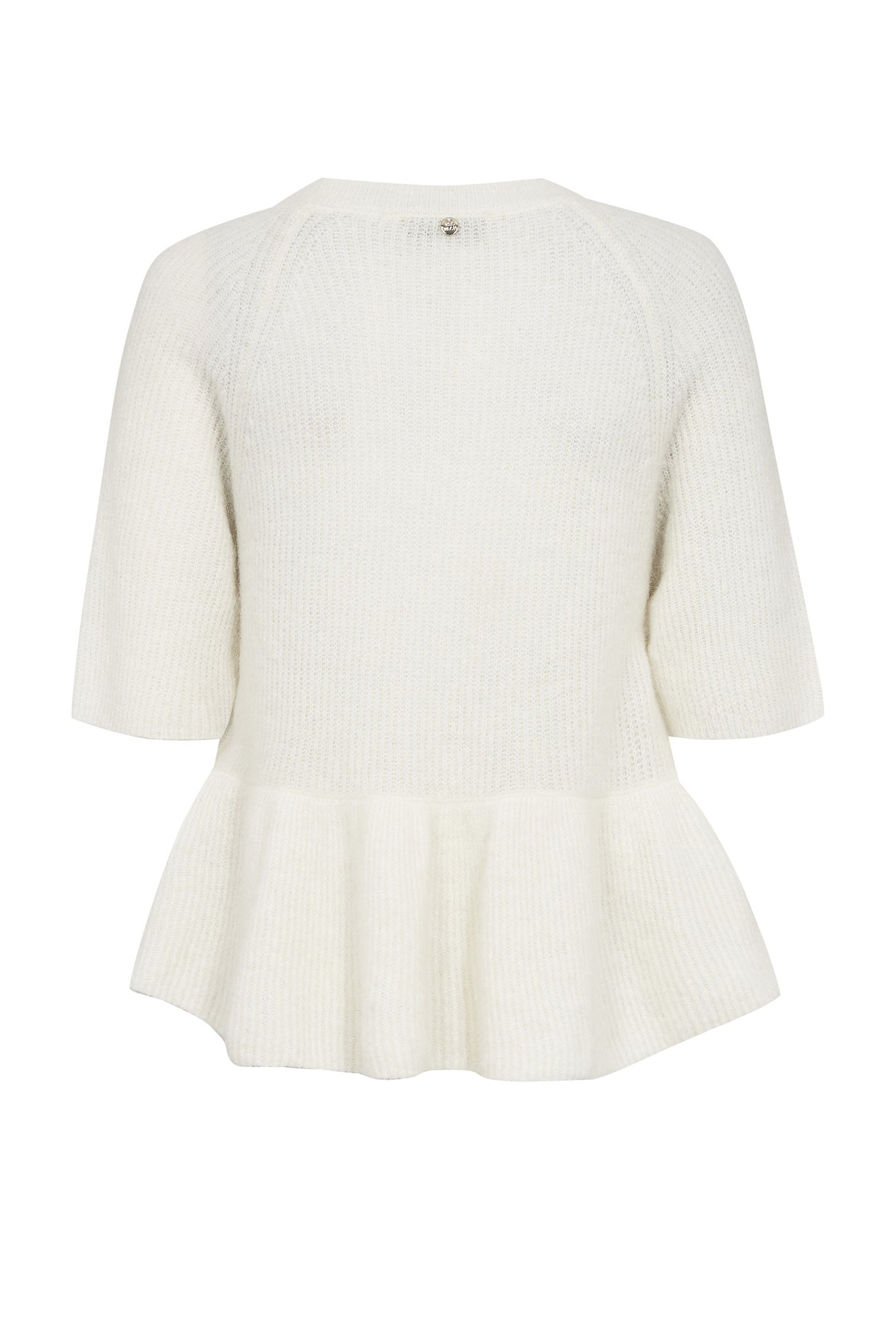 MMThora SS O-Neck Frill Knit ECRU - 177530