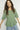 MMThora SS O-Neck Frill Knit Turf Green - 177530