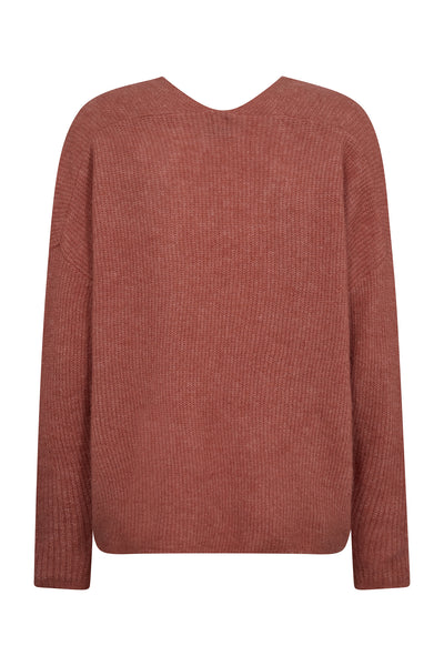 MMThora V-Neck Knit FADED ROSE - 153900 Thumbnail