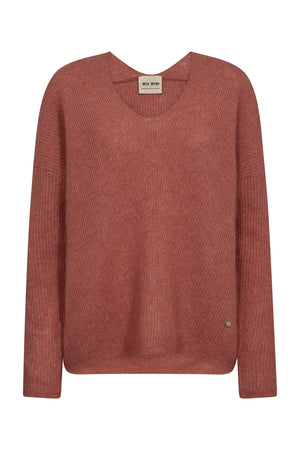 MMThora V-Neck Knit FADED ROSE - 153900