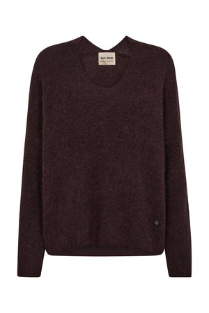 MMThora V-Neck Knit FUDGE - 153900