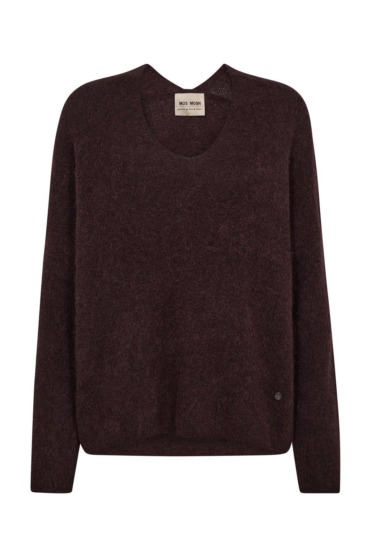 MMThora V-Neck Knit FUDGE - 153900