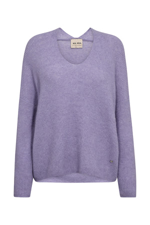 MMThora V-Neck Knit Violet Tulip - 153900