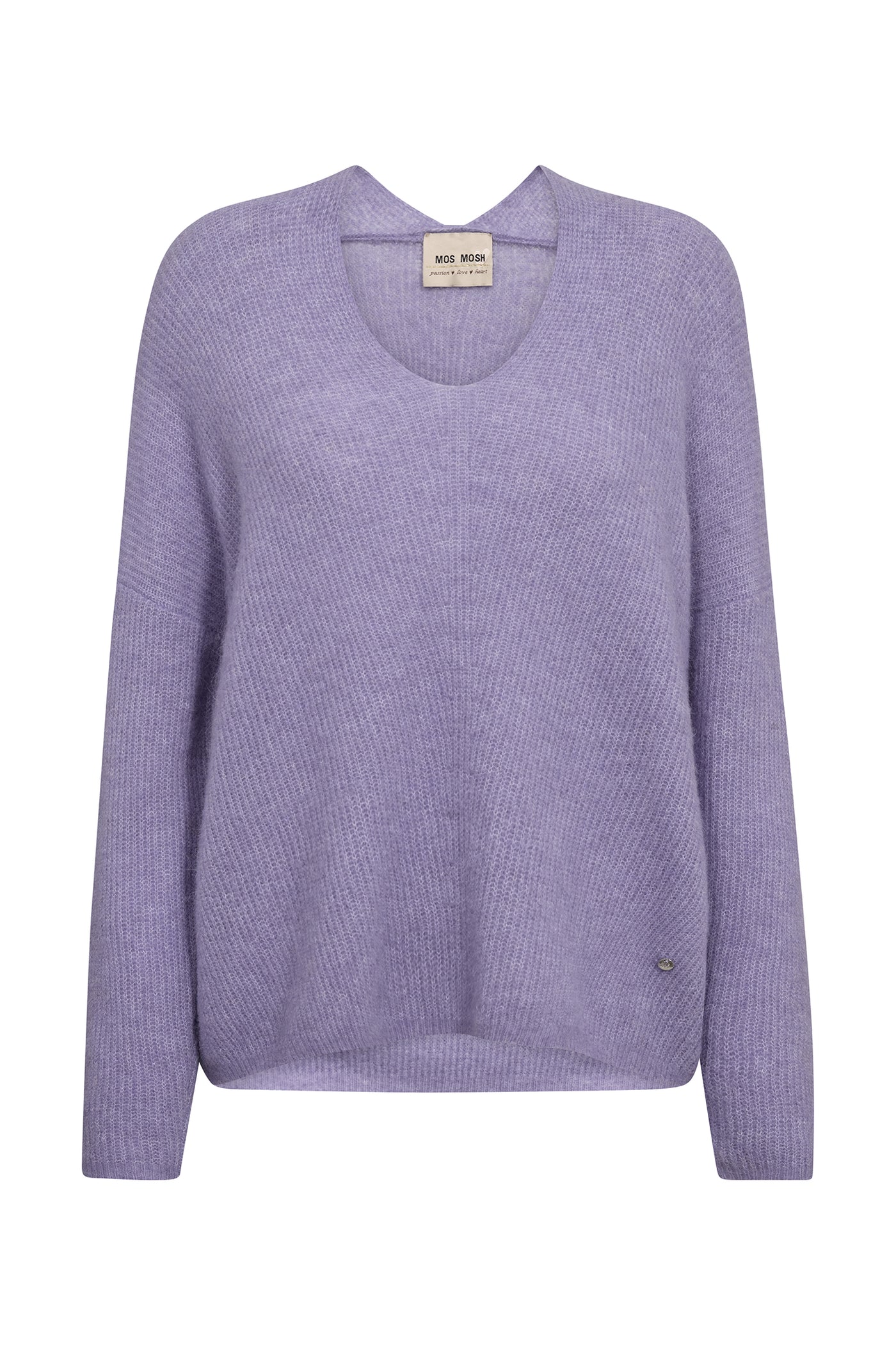 MMThora V-Neck Knit Violet Tulip - 153900