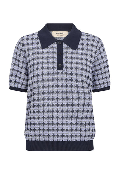 MMTink SS Polo Knit Violet Tulip - 181920 Thumbnail