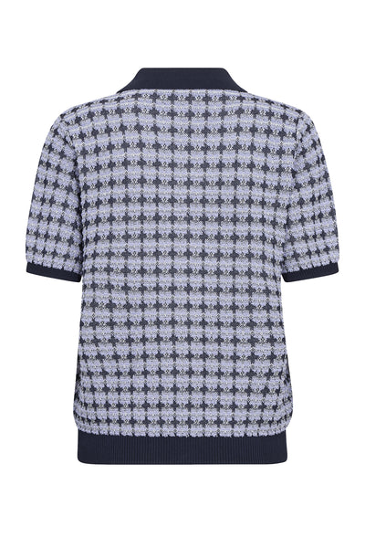 MMTink SS Polo Knit Violet Tulip - 181920 Thumbnail