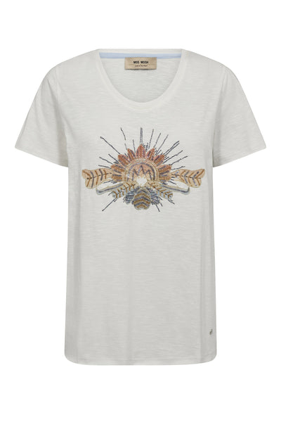 MMTonia O-SS Glam Tee ECRU - 180110 Thumbnail