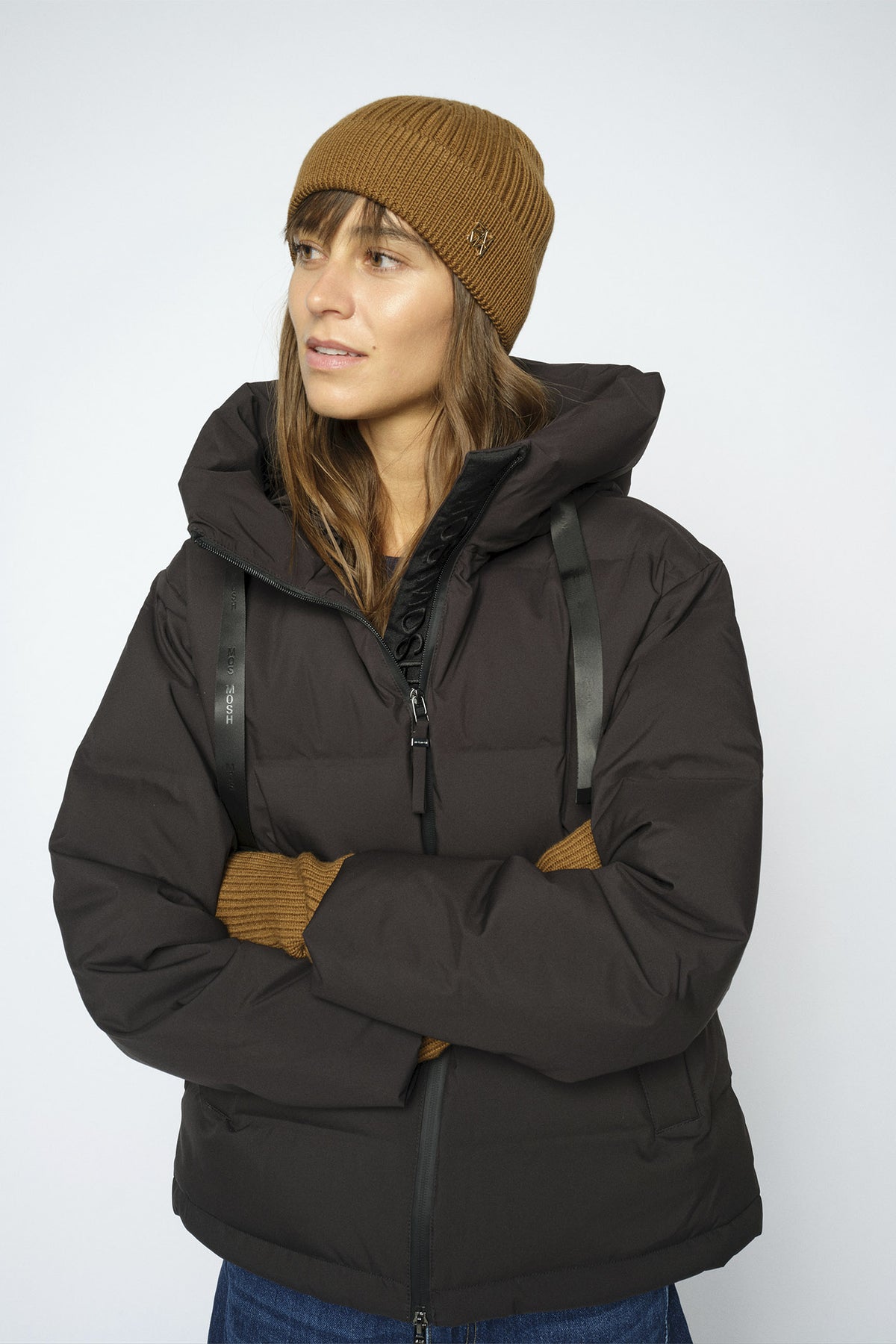 MMTova Wool Rib Hat Dark Camel - 179140
