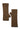 MMTova Wool Rib Mittens Dark Camel - 180530