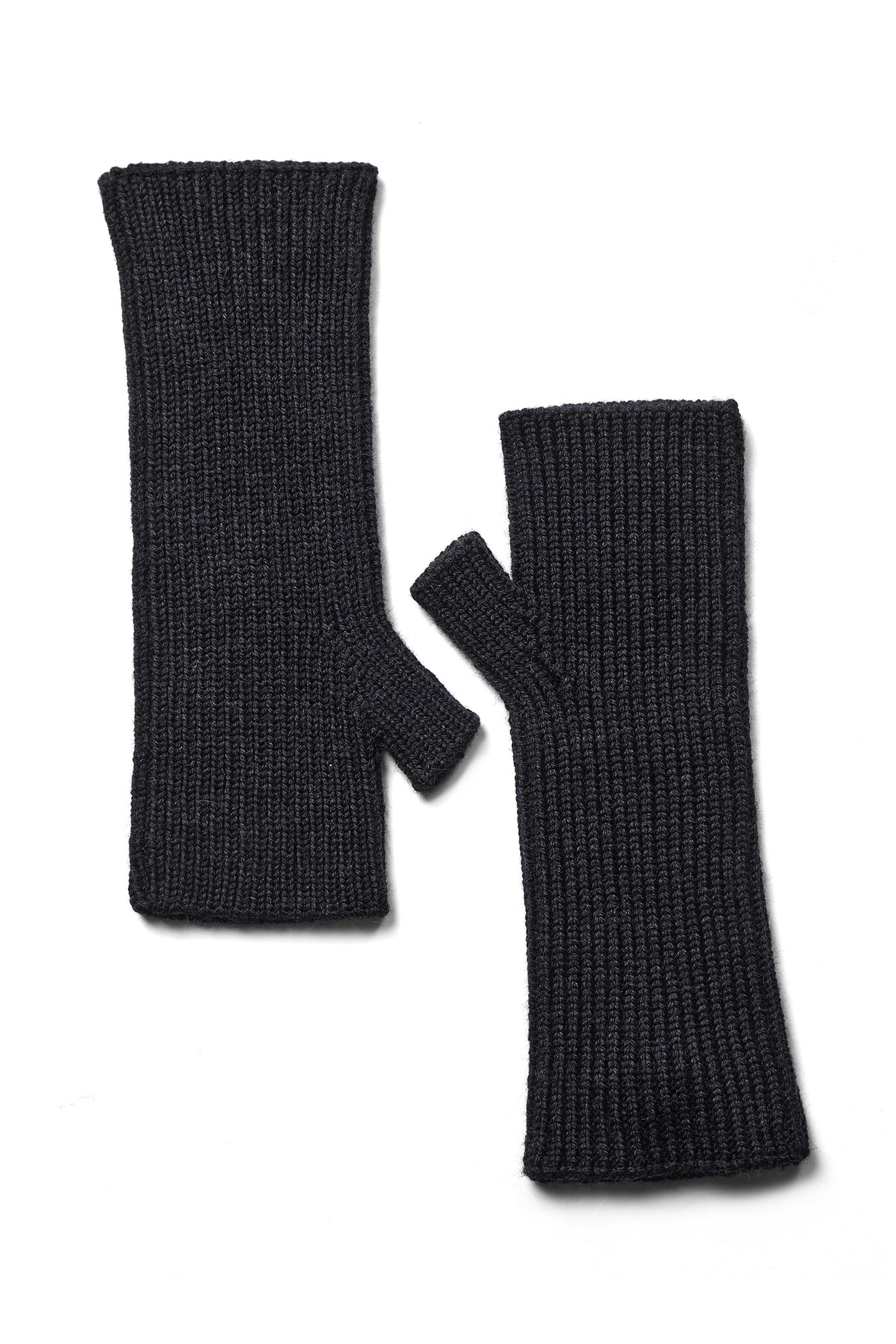 MMTova Wool Rib Mittens Dark Navy - 180530