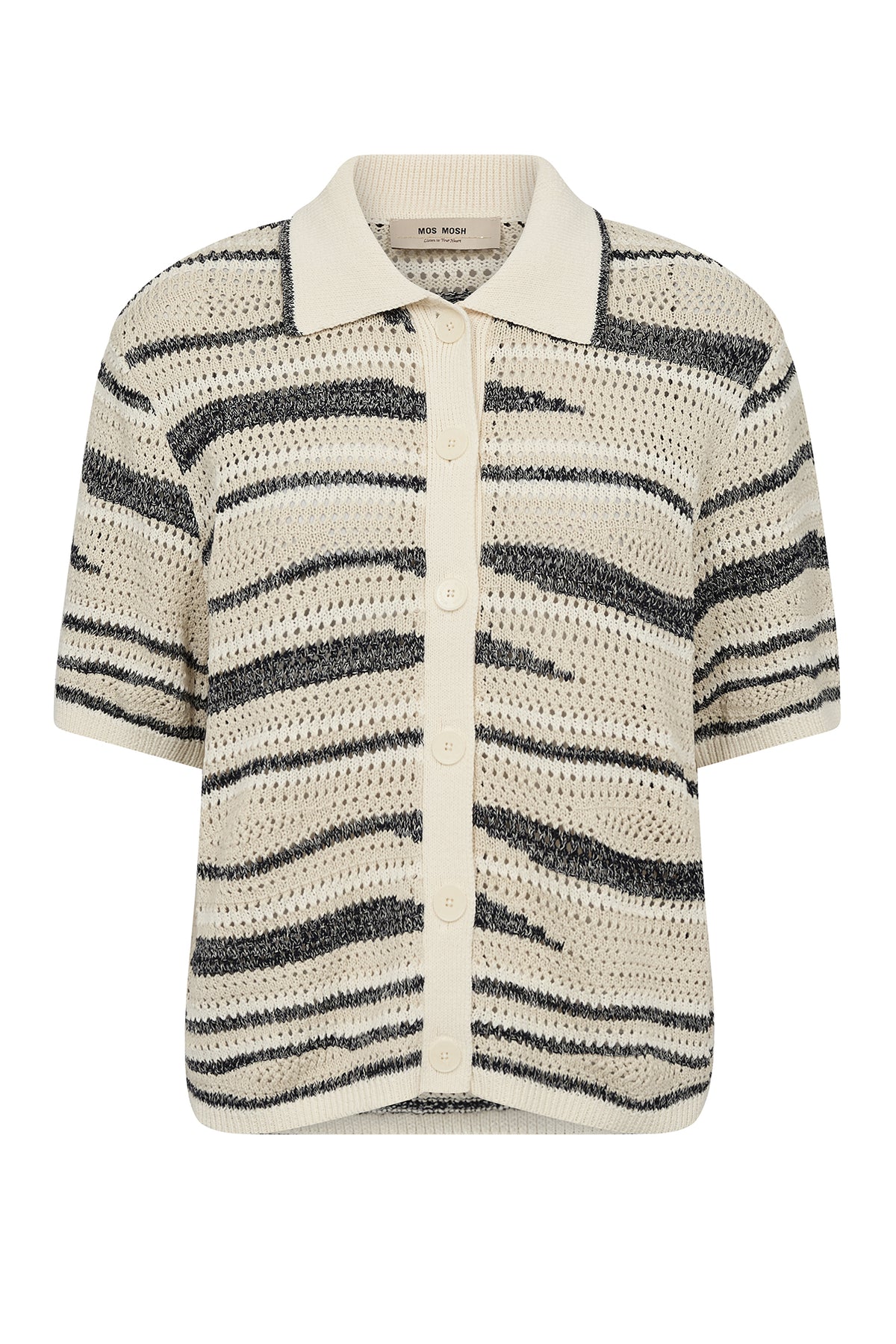 MMUne Wave SS Knit Cardigan ECRU - 180370